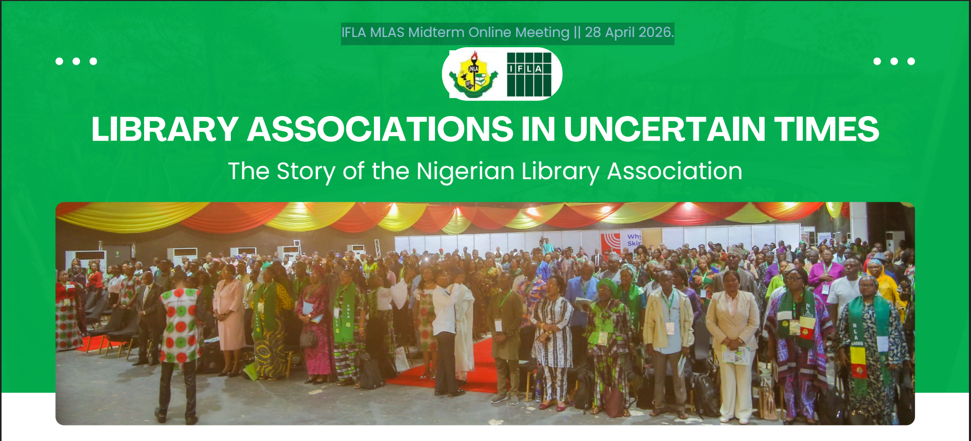 Library Associations in Uncertain Times - NLA Presentation - IFLA MLAS Midterm Online Meeting 28 April 2026.